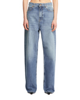 Blue Wide Leg Logoed Jeans - VALENTINO GARAVANI | PLP | dAgency