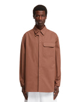 Brown Cotton Shirt - VALENTINO MEN | PLP | dAgency