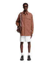 Brown Cotton Shirt - VALENTINO GARAVANI MEN | PLP | dAgency