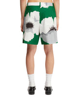 Green Floral Shorts | PDP | dAgency