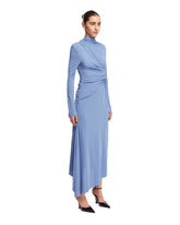 Light Blue Draped Dress | PDP | dAgency