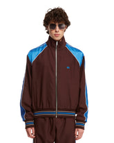 Brown Bicolor Zipped Sweater - WALES BONNER MEN | PLP | dAgency