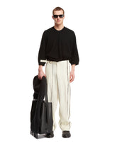 White Integrated Belt Pants - Women's Coats | PLP | dAgency