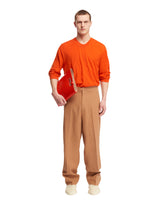 Orange 3/4 Sleeve Sweater - ZEGNA MEN | PLP | dAgency